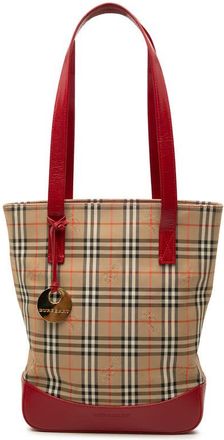Burberry Pre-owned Burberry Haymarket Check Canvas Tote Ladies LFFTV5JYAJBUWQ0N