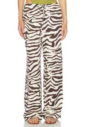 Rails Espresso Zebra Damani Pants In Beige