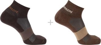 Salomon Evasion Ankle 2-Pack Multifunktionssocken - Unisex | braun