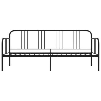 Berkfield Home Sofa Bed Frame Black Metal 90x200 cm