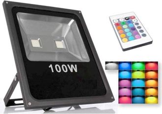 Trade Shop Trade Shop Traesio - Trade Shop - Faro Led 100w Rgb Multicolore Gioke Luce Con Telecomand Faretto Illumin