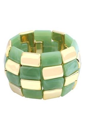 Panacea Beaded Stretch Bracelet in Green at Nordstrom Rack