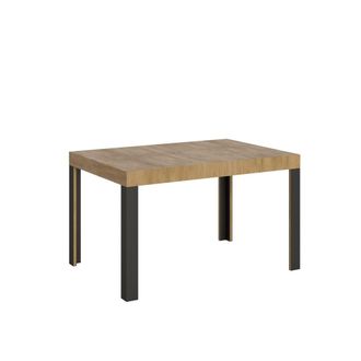 Itamoby Mesa extensible 80x140/224 cm efecto madera roble natural, hierro
