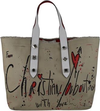Christian Louboutin Frangibus Tote - Dames - Shoppers - Beige - ONE Size - Leer - Tassen