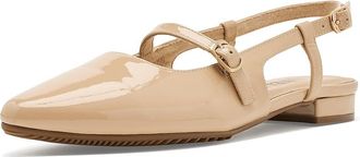 Vaneli Gauri Womens Dress Flat Shoes Nude Patent : 9.5 N (AA)