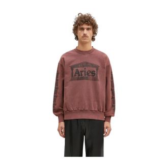 Aries Hoodies & sweatvesten, Heren, Bruin, L, Sweatshirts