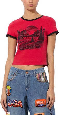 Alice & Olivia Alice + Olivia Onie Baby Ringer T-Shirt