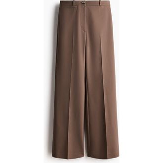 H&M Bootcut Trousers in Light Brown at Nordstrom, Size 14