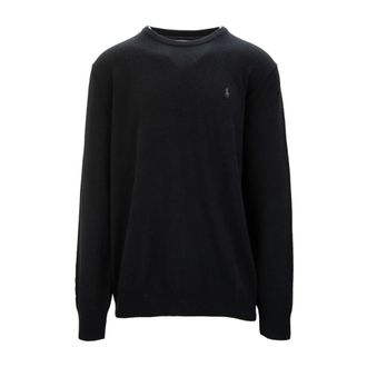 Ralph Lauren Mens Pullover Jumper - male - Ralph Lauren - Round-neck Knitwear - Black - 2XL - Knitwear