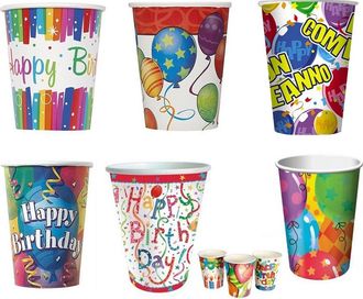 Trade Shop Trade Shop - Conjunto De Gafas De Tarjetas De 48pcs Para Fiesta Feliz Fiesta Feliz Fiesta Fiesta