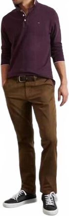 Eden Park Stretch- Cotton Chino Pants In Brown
