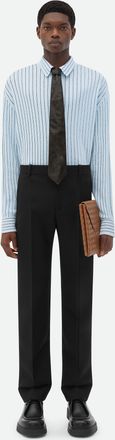Bottega Veneta Pinstripe Knitted Linen Shirt - Bottega Veneta