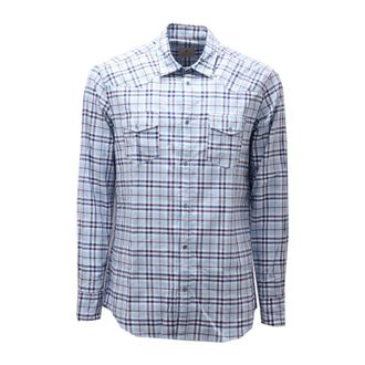 Bastoncino Casual Shirts, male, Blue, L, Zb10007B Check Shirt
