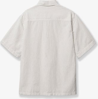 Woodbird Mens Shirt Wbwang Linen-Cotton White