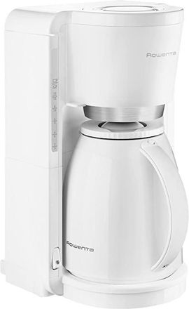 Rowenta Ct3801 Cafetera De Filtro 1 L Semi-autom&atilde; Tica, 850 W, 14 Cups, 44 Decibeles, Acero Inoxidable, Blanco