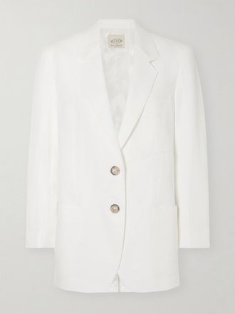 Tod's Blazer In Lino - Bianco