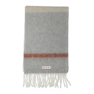 Marni Winter Scarves, female, Gray, ONE SIZE, Grey Scarf Aw25 Womens Accessories