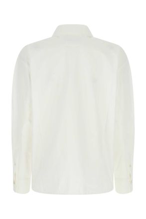 Jil Sander Witte Poplin Oversized Shirt