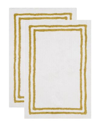 Safavieh Set Of 2 Candy Stripes Tufted Plush Bath Mat