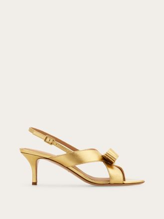 Ferragamo Women Vara bow sandal Gold Size 2.5