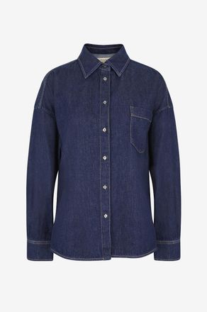 Max Mara Hemd mit &uuml;berschnittenen Schultern aus Baumwolle Foggia