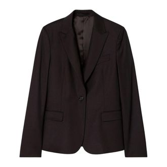 Filippa K Blazer Sasha de lana fr&iacute;a - Jackets - Mujer - Marr&oacute;n - M