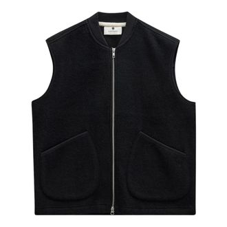 Anerkjendt Gilet in lana cotta Akrobin - - Jackets - Uomo - Nero - S