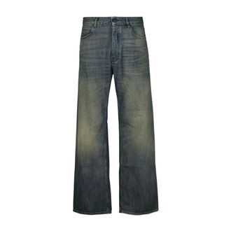Balenciaga Heren, Jeans, Blauw, Maat: W34 Katoen