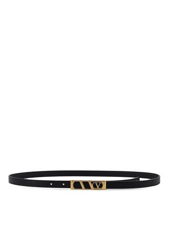 Valentino Garavani Vlogo Leather Belt
