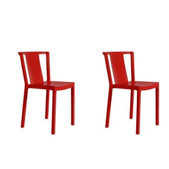 Resol Neutra Set 2 Silla Interior, Exterior Rojo