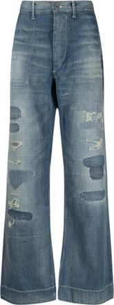 Polo Ralph Lauren distressed straight-leg denim - men - Cotton - 26/34 - Blue