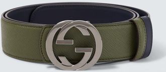 Gucci Cintura reversibile Double G in pelle