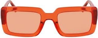 Longchamp 53mm Rectangular Sunglasses in Orange at Nordstrom Rack