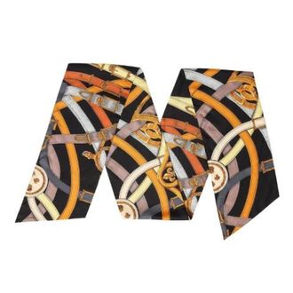 Herm&egrave;s Pre-owned Scarves, female, Multicolor, Size: ONE SIZE Pre-owned Maxi Twilly Cavalcadour