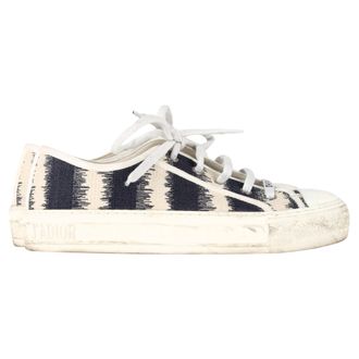 Dior Pre-owned Womens D-Stripes Walk N Low-Top Sneakers in Multicolor Canvas - Multicolour - Size EU 36