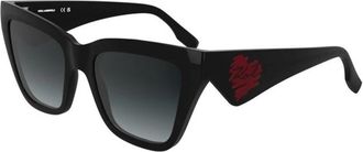 Karl Lagerfeld Kl 6184S 001 - Dames - Zonnebrillen - Zwart - 53 MM - Accessoires