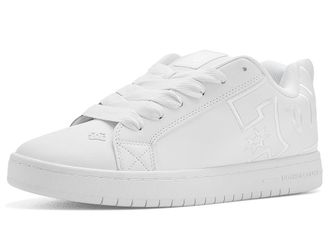 DC Court Graffik Mens Skate Shoes White/White : 12.5 D - Medium, Leather