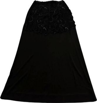Maison Margiela Rokken, Dames, Zwart, S, Midi Rok