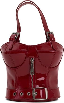 Jeffrey Campbell Bodice Leather Handbag in Cherry Red Patent at Nordstrom