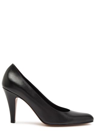 The Row The Row Ornella 95 Leather Pumps - Black