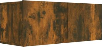 Berkfield Home Classic 4 Piece TV Cabinet Set Smoked Oak Engineered Wood in Brown