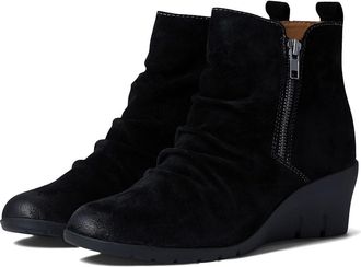 COMFORTIVA Ana Boots Womens Black Waterproof Round Toe Ankle Bootie ZPO3532