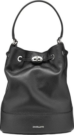 Zanellato Monda Bucket Bag - Dames - Schoudertassen - Zwart - ONE Size - Katoen - Tassen
