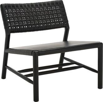 Safavieh Couture Valdina Woven Leather Accent Chair