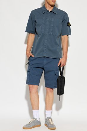 Stone Island Short-sleeved Shirt, Mens, Blue