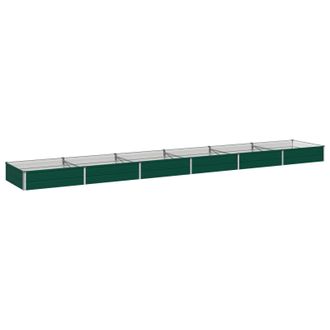 vidaXL Cama De Jard&iacute;n Elevada Verde 480 X 80 X 24 Cm Vidaxl