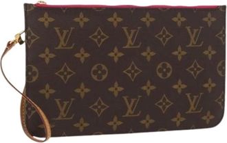 Louis Vuitton Pre-owned Clutches, female, Brown, Size: ONE SIZE Pre-owned Monogram Canvas Accessory Pouch