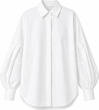 Meimeij camicie Cotone - Dames - Overhemden - Wit - XS - Katoen - Overhemden