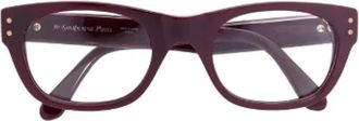 Saint Laurent Pre-owned Acetate sunglasses - Dames - Vintage Accessoires - Rood - ONE Size - Vintage