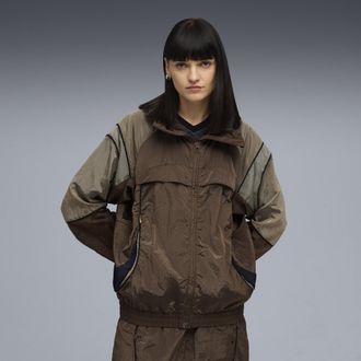 Puma Giacca Ripstop CLRT unisex, Abbigliamento, Marrone, XXL